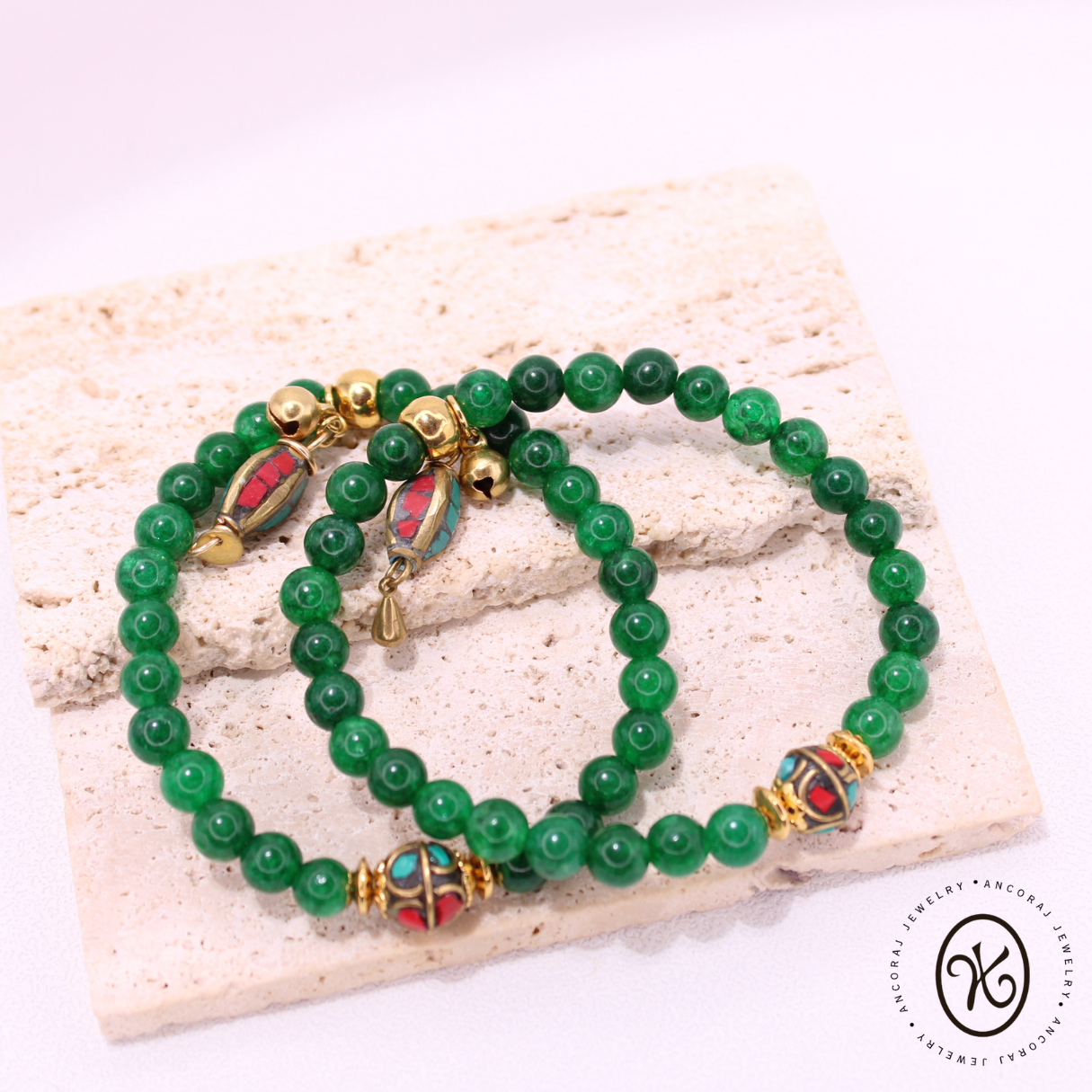 2 Jade Bracelet- Set of 2 jade bracelet | Healing Bracelet-Handmade Jewelry