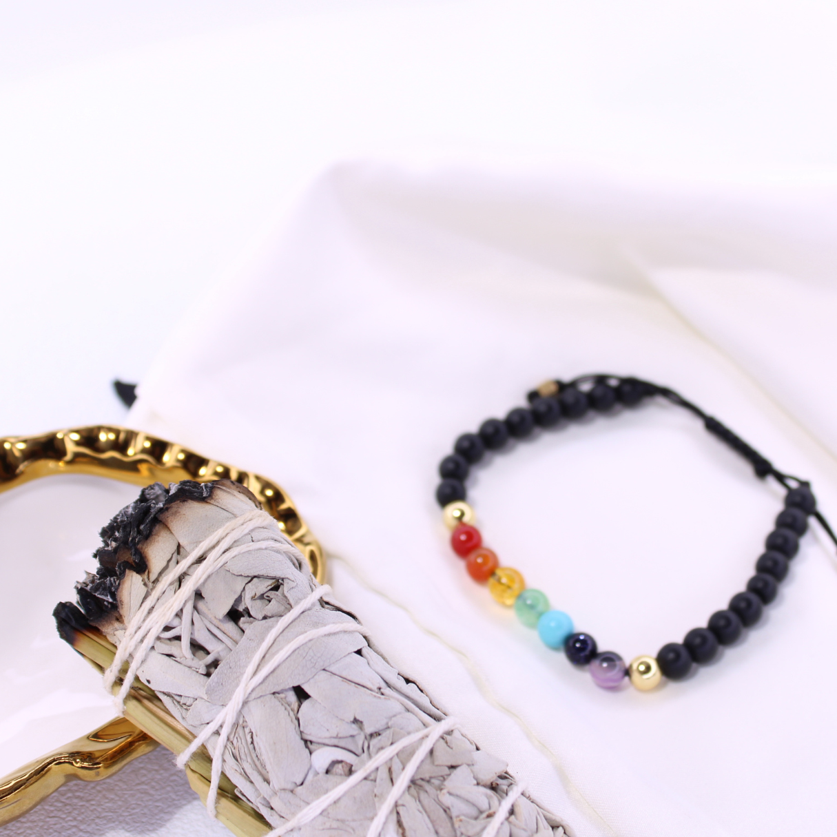 Chakra Bracelet Natural Stone Onix