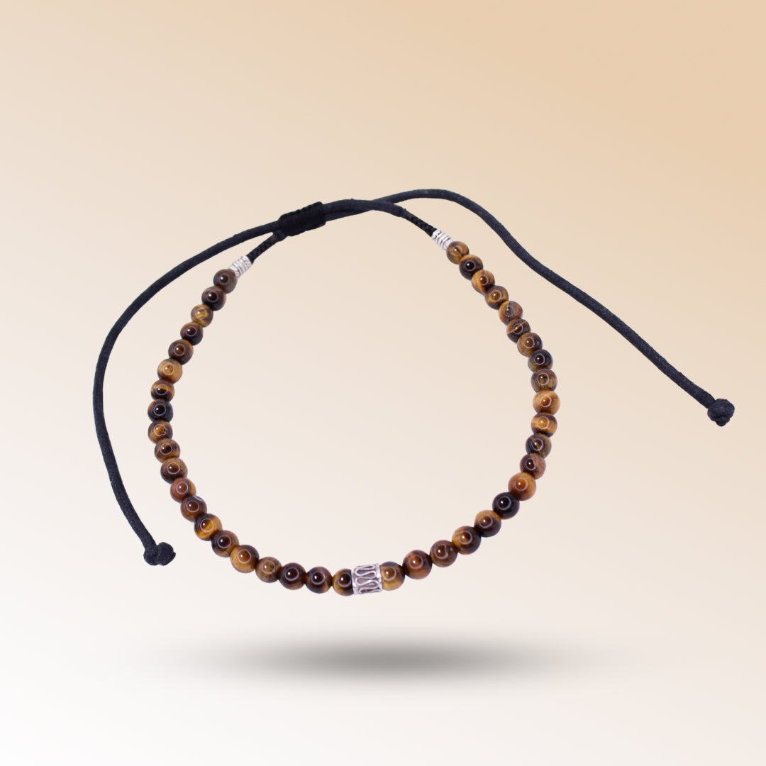 Tiger Eye Gemstone Necklace Sterling Silver 925