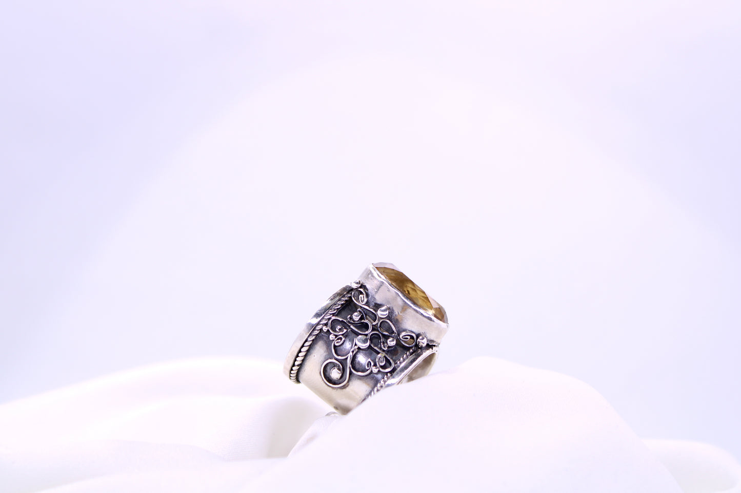 Citrine Ring Silver 925